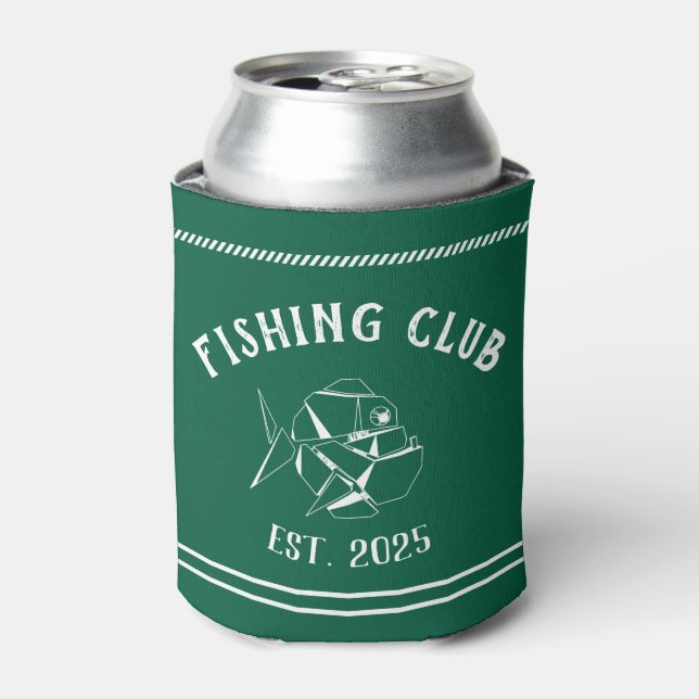 Custom Fishing Club Can Cooler (Can Front)