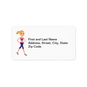 Custom Fitness Return Address Label