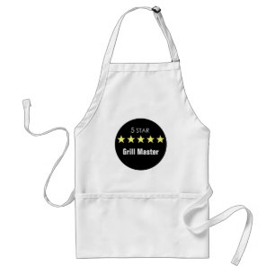 Custom Five Star Dad Chef Gift BBQ Baking Cooking  Standard Apron