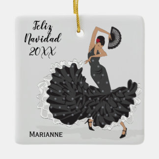 Custom Flamenco Christmas Ornament 