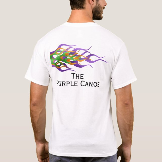 Custom Flames Boat Name back T-Shirt (Back)