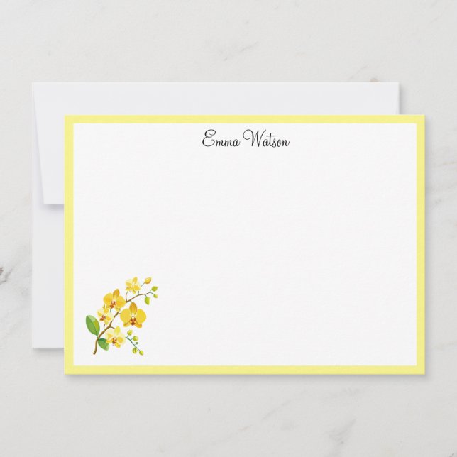 Custom Flat Note Card (Front)