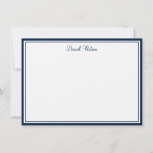 Custom Flat Note Card-Linen  Card