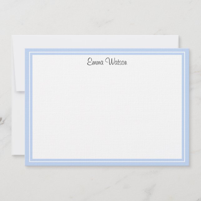 Custom Flat Note Card-Linen  Card (Front)