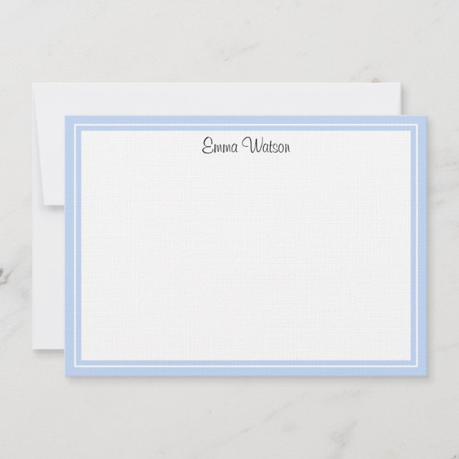 Custom Flat Note Card-Linen  Card (Front)