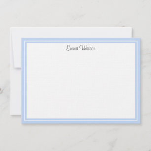 Custom Flat Note Card-Linen Card