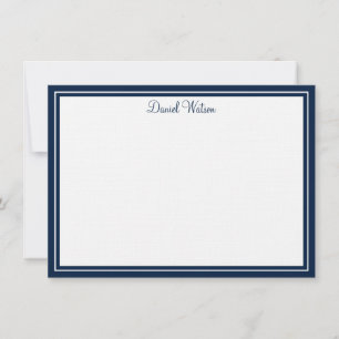 Custom Flat Note Card-Linen Card