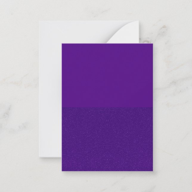 Custom Flat Note Card – Solid Top, Textured Bottom (Front)