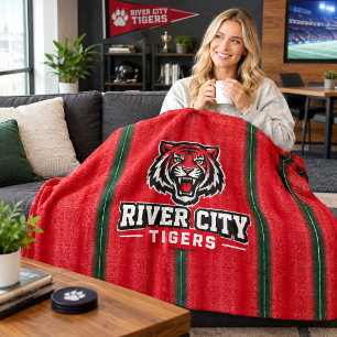 Custom Fleece Blankets Photo & Logo