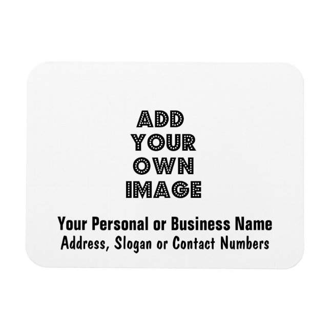 Custom Flexible Fridge Magnet Advertising (Horizontal)