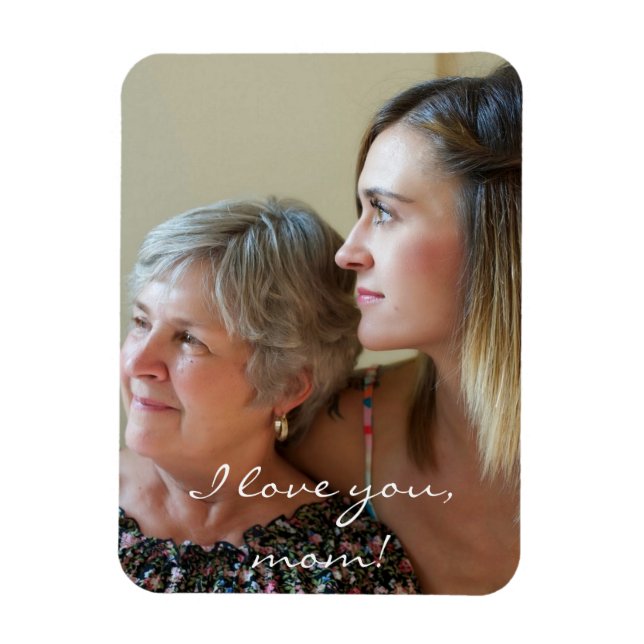 Custom Flexible Photo Magnet For Mum From Daughter (Vertical)