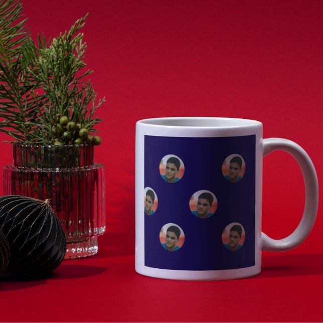 Custom Floating  Portrait with Bold Background Coffee Mug (Creator Uploaded)