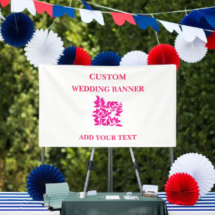 Custom Floral Banner   Grad   Baby   Anniversary