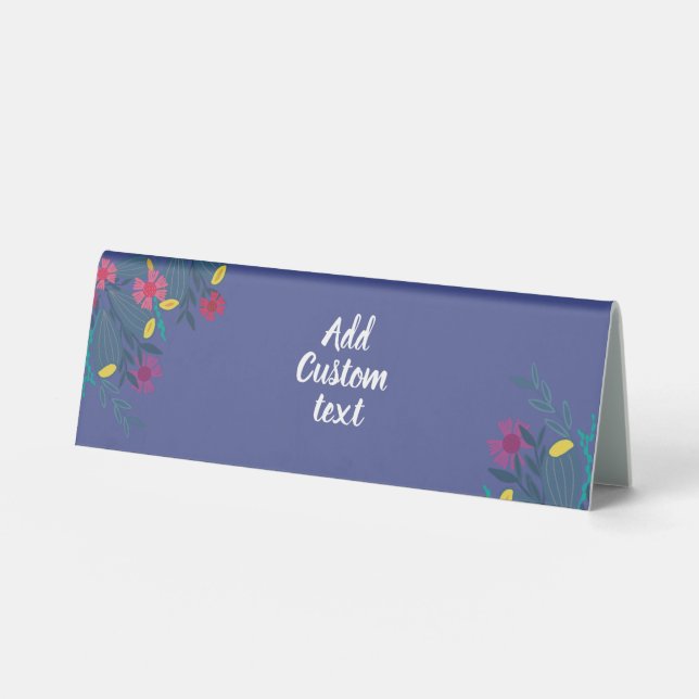 Custom floral blue pretty simple (Front)