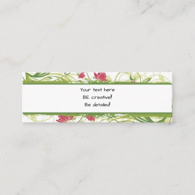 Custom Floral Business Card (Front)