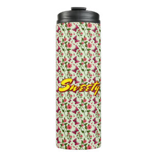 Custom floral Butterfly cherry seamless pattern Thermal Tumbler
