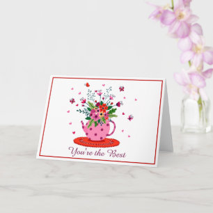 Custom floral card