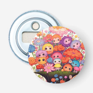 Custom floral, colourful, cute bottle opener