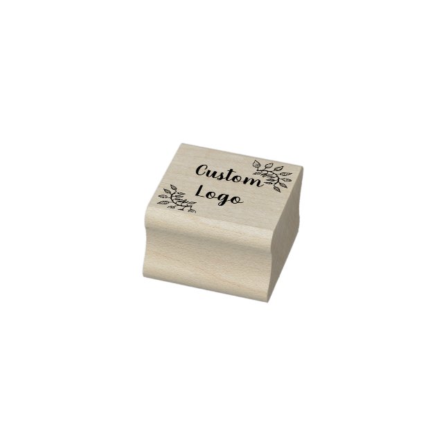 Custom Floral Logo rubber stamp (Stamp)