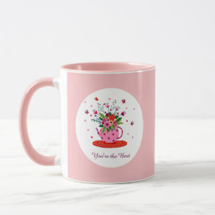 Custom floral mug