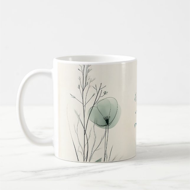 Custom Floral Mug for Mom – Gentle Gratitude 3 (Left)