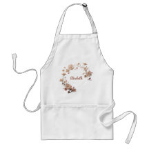 Custom Floral Name Apron