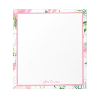 Custom Floral Notepads
