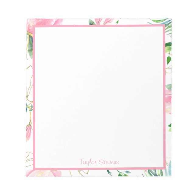 Custom Floral Notepads (Front)
