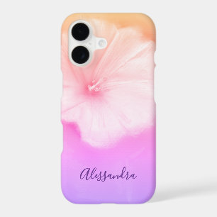 Custom Floral Ombre Rainbow Watercolor Wildflower
