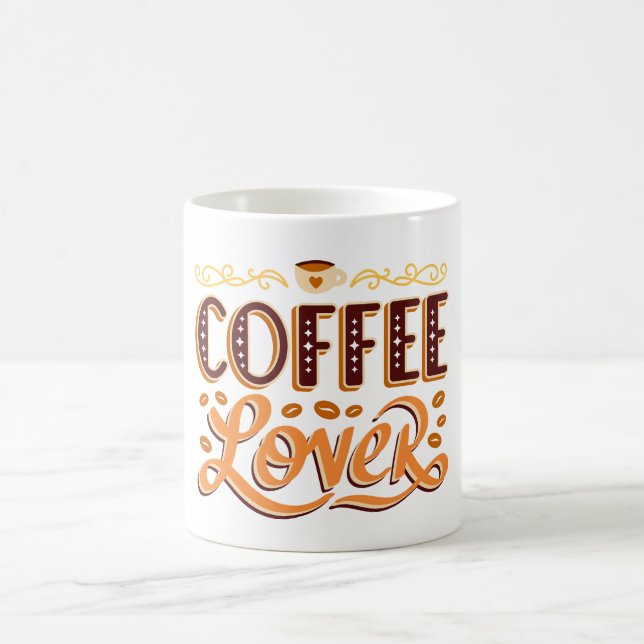 Custom Floral Pattern Coffee Mug  (Center)
