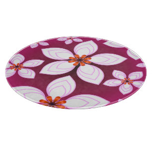 Custom floral pattern gift cutting board
