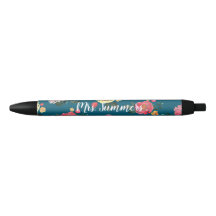 Custom Floral Pen