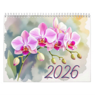 Custom Floral Photo Calendar Personalized Flower 