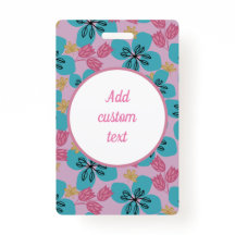 Custom floral pink  name mother