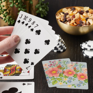 Custom Floral Playing Cards