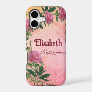 Custom floral rustic peony themed personalised