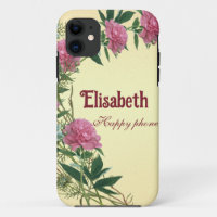 Custom floral rustic peony themed personalised