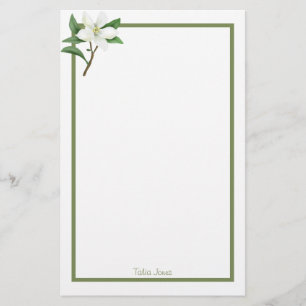 Custom Floral Stationery Paper