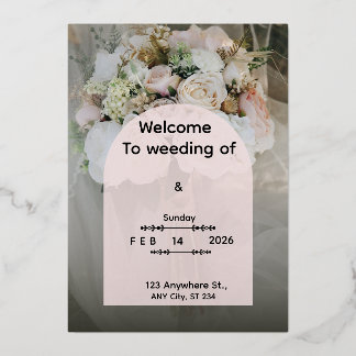 Custom Floral Wedding Invitation Personalized Mode
