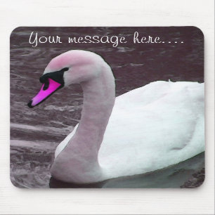 Custom Florence The Flouro Swan Mouse Pad