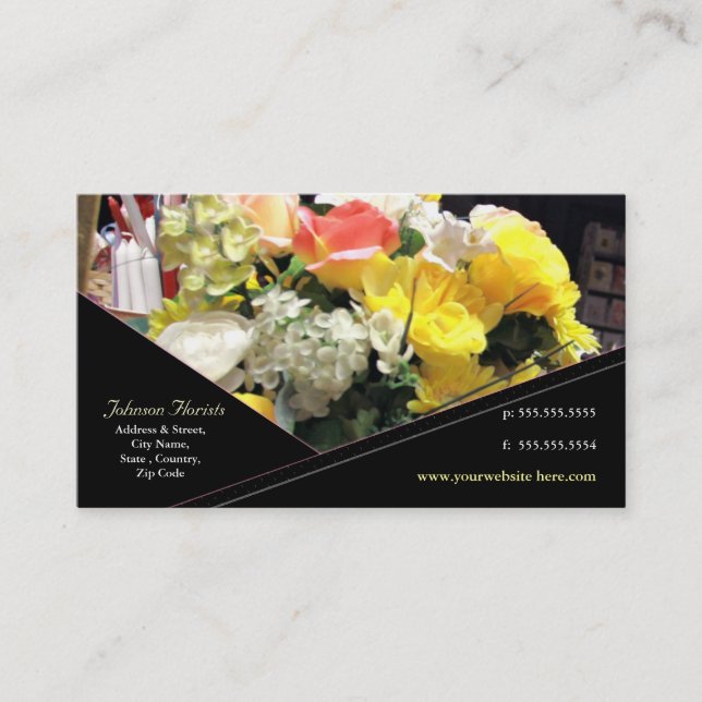 Custom Florist / Other Business Card (Front)