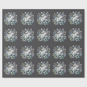 Custom flower design  wrapping paper