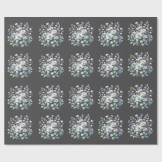 Custom flower design  wrapping paper