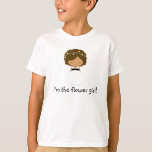 Custom Flower Girl Shirt-I'm the Flower Girl! T-Shirt