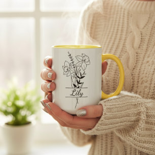 Custom Flowers Bouquet Flowers Mug