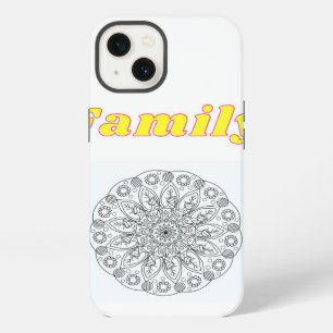 Custom Fmaily Text And Flowers Design  iPhone 13 Case