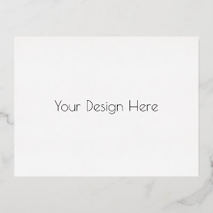 Custom  foil invitation postcard