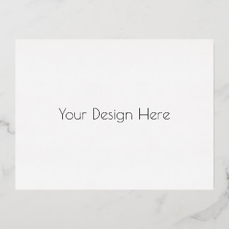 Custom  foil invitation postcard