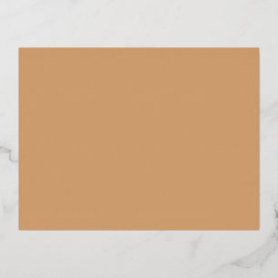 Custom Foil Postcard in Warm Sand