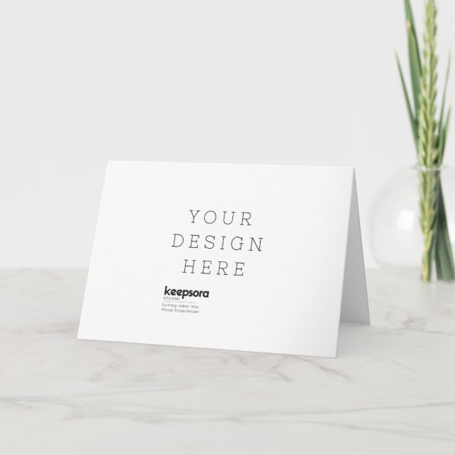 Custom Folded Greeting Card (Front)
